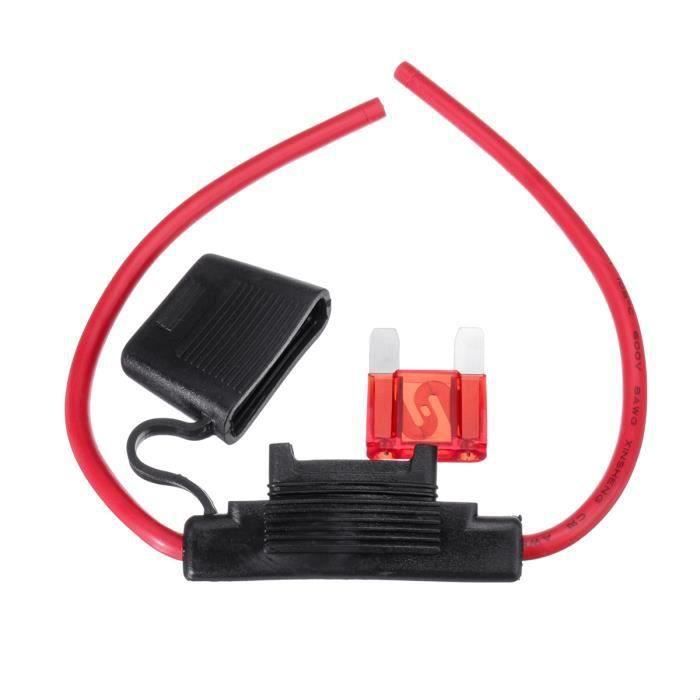Porte-fusible Automobile étanche – Avec Câble De 25 Cm Et Fusible Plat 30A, Pour Installation Audio, Camping-car, Moto - 6