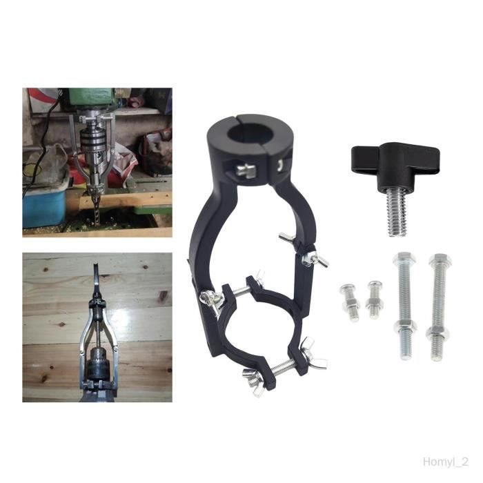 HVVENTY Adaptateur Foret à Trou Carré - Support Mortaiseuse Perceuse