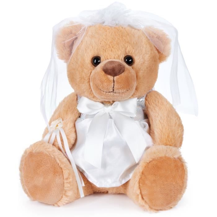 Ours En Peluche BRUBAKER – Diplômé – 25 Cm – Lunettes, Chapeau Doctorat, Diplôme – Lavable 30°C – Dès 3 Ans