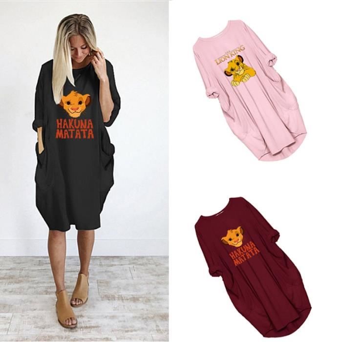 Robe roi lion hotsell femme