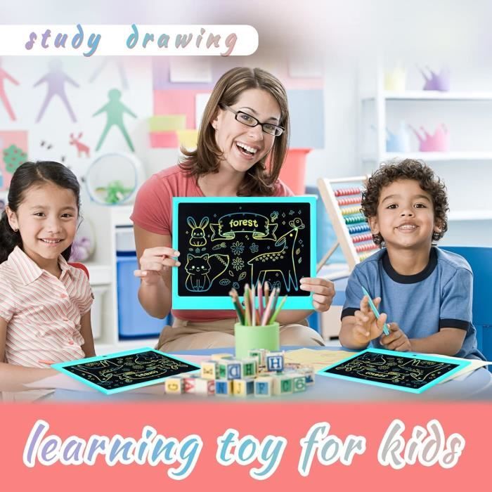 Tablette d'Écriture Électronique LCD Colorée Jouets pour Garçons de 4 à 9 Ans, Cadeaux d'Anniversaire pour Ado Garçon Fille, Tablette de Dessin en Papier d'Écriture 11 Pouces à la Maison et à