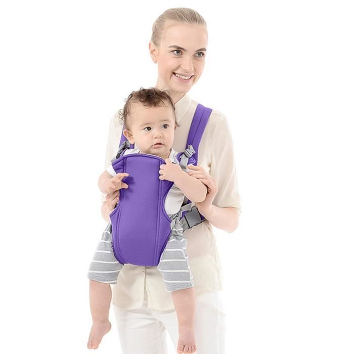 Porte-bébé Réglable Respirant Gris - Pour Nouveau-nés Jusqu'à 20kg