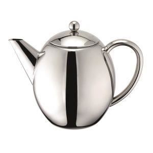 Théière Isotherme 1,1L YC Yang Chai - Acier Inox 304 Double Paroi Avec Infuseur Et Poignées Bois