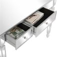 Table Console Coiffeuse de table miroir --- 3 tiroirs - 106*38*76.5cm-2