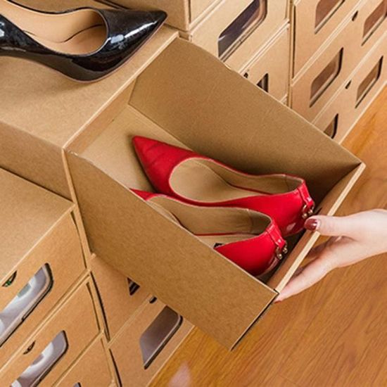 Lot de 20 boîtes à Chaussures empilables en Carton - Cdiscount Bricolage