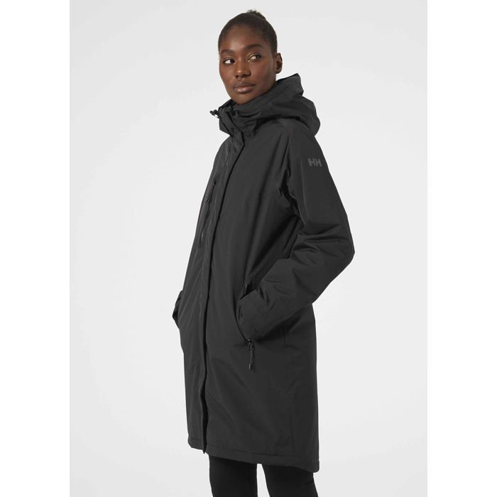 Impermeable - Trench - Cape De Pluie - Coupe Vent - Anorak Helly Hansen - 53655 - Adore Ins Rain Coat Jacket Femme (lot De 1) Noir - Prêt-à-Porter