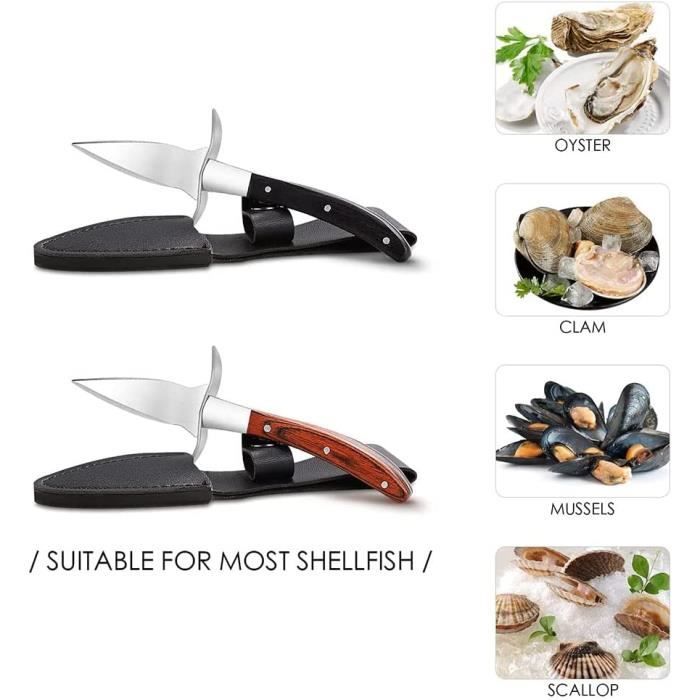 Couteau à huîtres, couteau et gant à huîtres, ensemble à huîtres