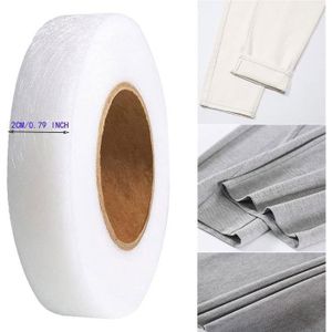 Bande Thermocollante Ourlet Rideaux 5m - Blanc 2,5cm - Raccourcir Sans Coudre