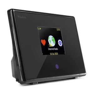 Oakcastle IR100 Internet Radio, WiFi/WLAN Radio, Spotify Connect, Bluetooth, Dual Alarm (Dual Alarm Times), Line-in, App Control, Colour Screen, Internet Radio
