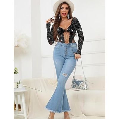 Generisch Body De Lingerie Pour Les Loisirs, Jeans Parfaits Pour Toutes