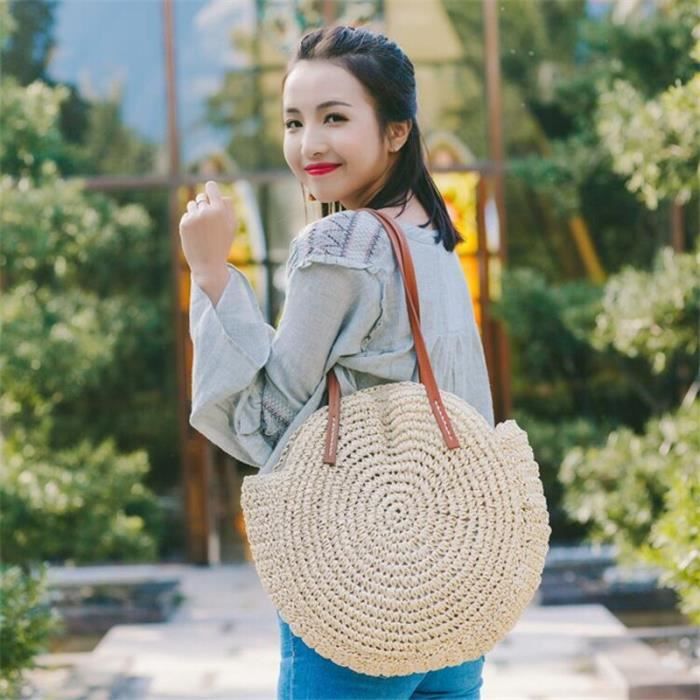 Sac a deals main rond rotin