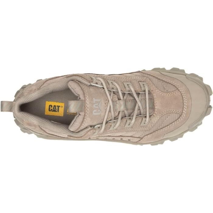 Chaussures Caterpillar Intruder P111294 - Baskets Homme Jaunes En Cuir - Neuves En Boîte