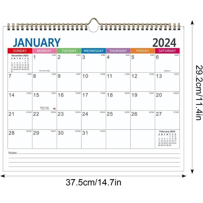 Bureau familial 2023-24, Calendrier mural bureau minimaliste planificateur  mensuel, Calendrier annuel en papier épais 14,7 x[S340] - Cdiscount  Beaux-Arts et Loisirs créatifs