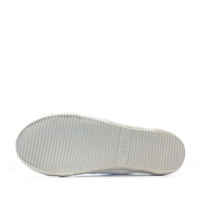 Baskets en toile Blanche Femme TBS Opiace Blanc Cdiscount Chaussures