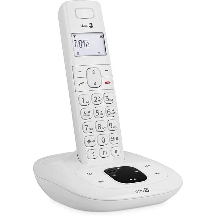 Téléphone sans fil Doro PhoneEasy 100w à 100,80 €.PhoneEasy