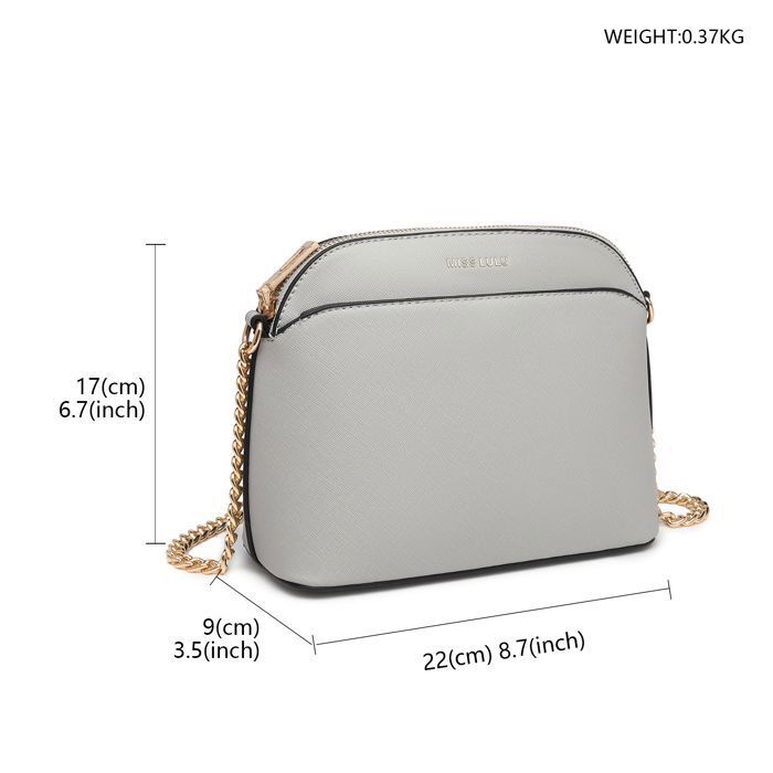 Sac à Bandoulière En Cuir Synthétique Pour Femme - 26x7x15 Cm Avec Chaîne