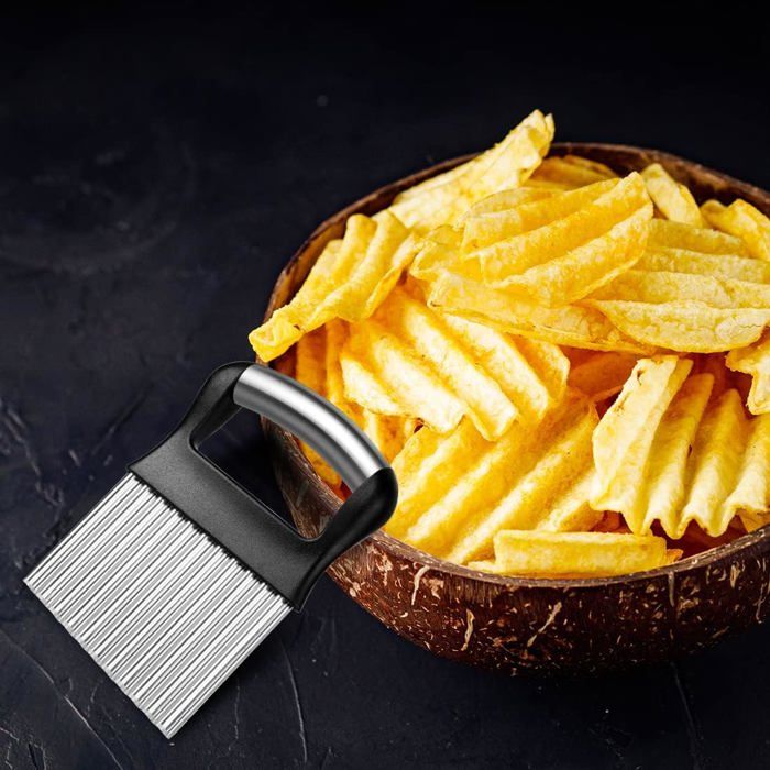 Coupe-légumes Manuel En Inox Pour Frites - Trancheuse à Pommes De Terre, Carottes, Légumes Racines