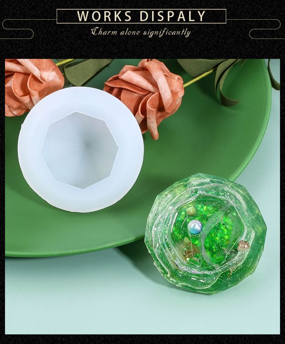 Moule En Silicone Holographique Pour Boucles D'oreilles En Résine - Environ 7x4,5 Cm - Pour Bijoux DIY, Pendentifs