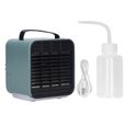 Mini Climatiseur– Refroidisseur d'air ioniseur négatif silencieux 3 vitesses – Pour bureau et chambre – Vert