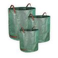 Sacs à déchets verts pour jardin. 3 tailles, Résistants avec poignées - XXL-500 litres - L-300 litres - M-120 litres-0