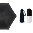Black -Mini parapluie de poche Portable, Anti UV, Portable, de voyage, Compact, pliable, pour femmes et hommes-0