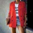 blazer rouge femme