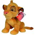 Peluche Disney Le Roi Lion : Simba 26 Cm - Doudou Licence Enfant - Animaux-0