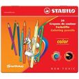 Stabilo Boite metal x 24 crayons couleur-0