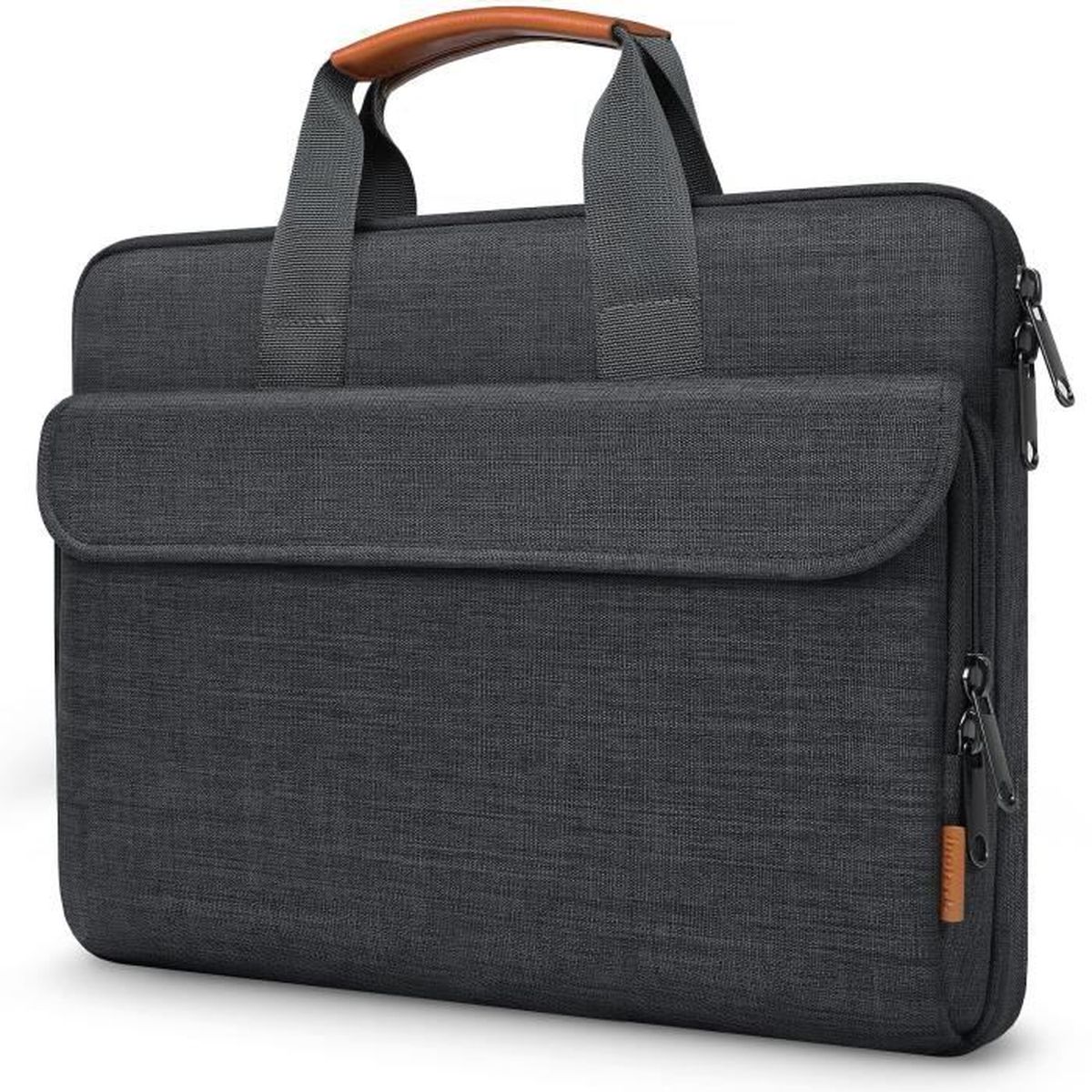 Porte-Documents En Cuir Véritable « Wesley » – Format A4, Compartiment 13 Pouces, Fermeture Éclair - 7