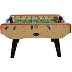 Babyfoot Classic type Bistrot - PLAY4FUN - 151 x 77 x 91 cm - Barres télescopiques - Couleur Bois Naturel