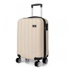 Kono Valise Grande Taille 75x47x29cm Valise Cabine Rigide e Légère ABS Valise de Voyage à roulettes Valises, 94L, Beige