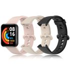 LECMACY Bracelets pour Redmi Watch 2 lite XIAOMI, Bracelet Rechange Silicone Compatible XIAOMI Redmi Watch 2 Lite Bracelet,Noir+Rose+Ivoire
