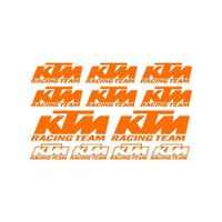 Stickers ktm racing team Ref: MOTO-099 Orange flash