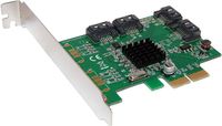 Carte  PCI EXPRESS PCIe vers 4 PORTS SATA avec Chipset MARVELL 88SE9230 - RAID 0 1 10