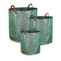 Sacs à déchets verts pour jardin. 3 tailles, Résistants avec poignées - XXL-500 litres - L-300 litres - M-120 litres