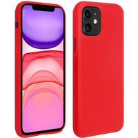 Coque iPhone 11 Silicone Semi-rigide Mat Finition Soft Touch Rouge