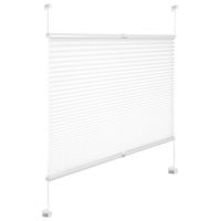 WOLTU Store plissé pour Fenêtre ou Porte en 100% polyester, Installation rapide et directement sans perçage, 70x130cm, Blanc
