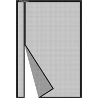 Moustiquaire Porte Fenetre 185 X 185 Cm Avancée Rideau Magnétique Sans Perçage Rideau De Porte Pour Pergola Balcon Patio Coulissantes, Noir