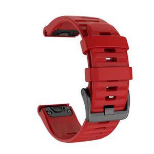 BRACELET MONTRE CONNEC. Rouge 26mm Garmin Enduro-Bracelet de montre Sport 