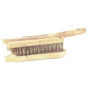Brosse m/étallique en acier 1/ rang/ée 290/ mm en acier tremp/é manche en bois brosse de fil dacier Brosse fil dacier fil Set main brosse Brosses