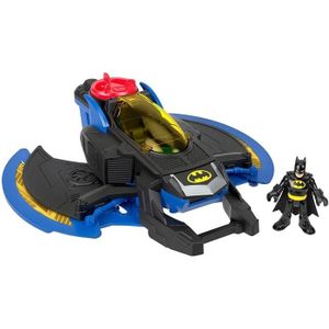 FIGURINE - PERSONNAGE Imaginext DC Super Friends le Batwing, munitions et mini-figurine Batman incluses, jouet pour enfant dès 3 ans, - GKJ22