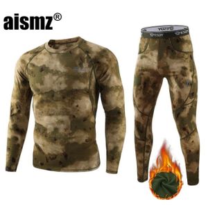 ENSEMBLE DE SPORT Sous-vêtements thermiques de sport pour hommes - A152 Ruin Green camo