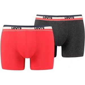 Boxer homme en coton Levi gris