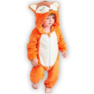 Pyjama velours orange marron Lion bébé garçon 1 MOIS