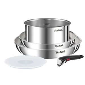 Batterie de cuisine Tefal Ingenio Everest L3998602 - 7 pièces (Tous feux  dont induction) –