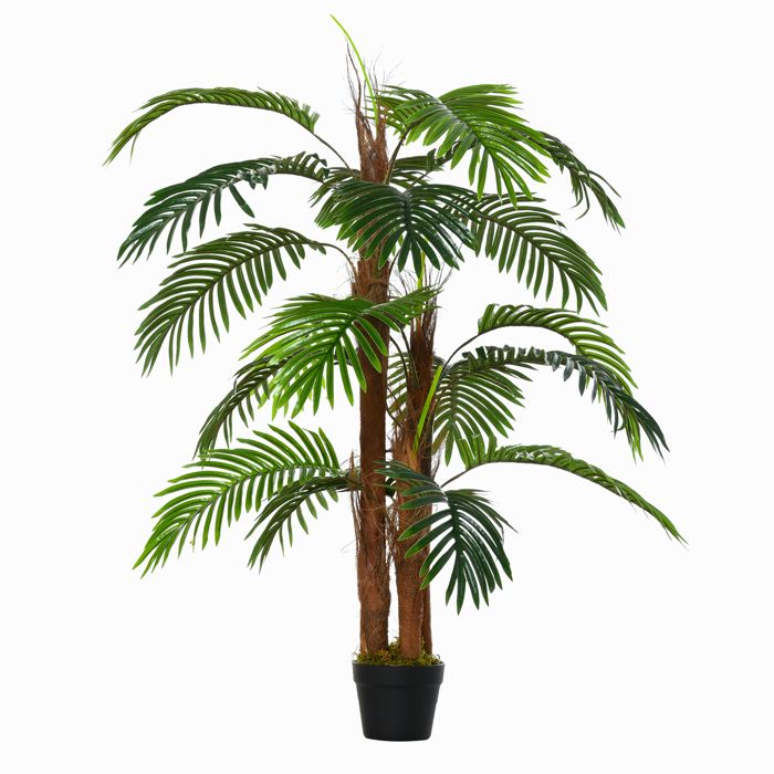 Lot de 2 Plante Artificiel Figuier 140cm Feuillage Luxuriant Ficus