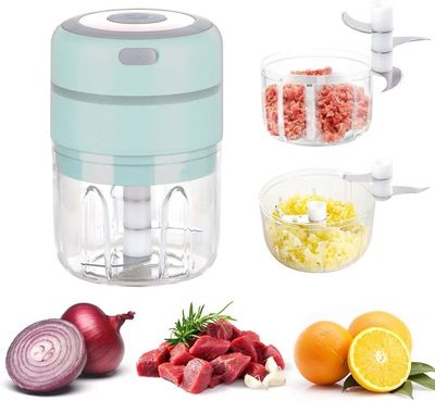 Blanc - Mini hachoir électrique pour oignons, chili et fruits, hachoir