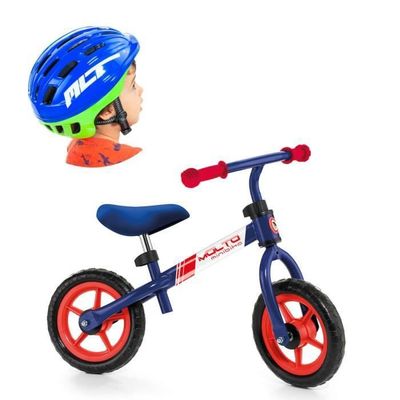 DREAMADE Vélo d'Equilibre Bébé sans Pédales, Draisienne Bébé avec Guidon Antidérapant&Roues