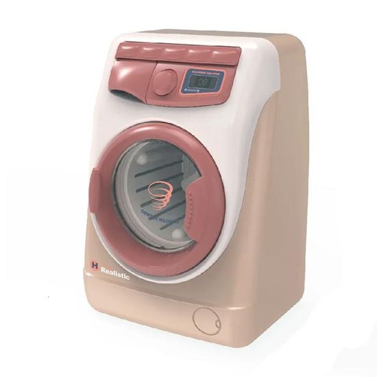 Machine à Laver Jouet éducative - Simulation Avec Panier Et Cintres, Fonction Manivelle - Pour Enfants Dès 3 Ans - 5