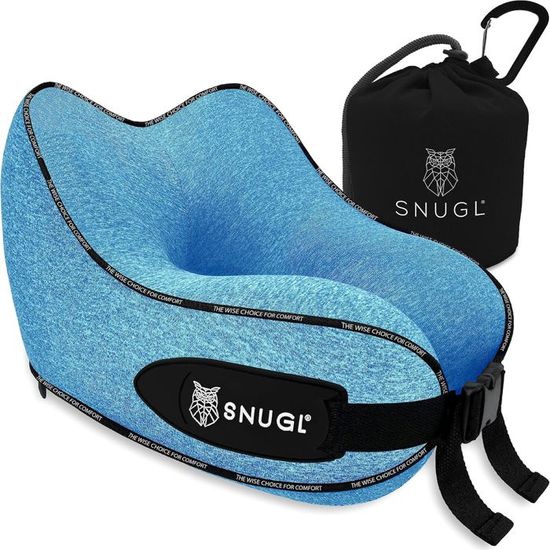 Oreiller De Voyage Enfant Avec Masque Oculaire - Mousse Mémoire De Forme U Cervical Vert Dinosaure